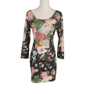 Lucky Winner Floral Bodycon Dress
